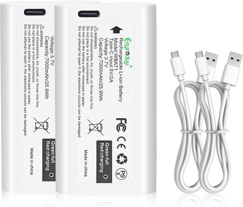 WBAT1 Removable Battery Pack for WYZE Cam Pro Camera,Replacement WYZE WBAT1 Battery,7000mAh Rechargeable Battery (WBAT1-2Pack) in Kuwait