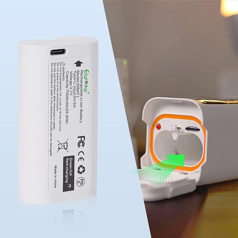 WBAT1 Removable Battery Pack for WYZE Cam Pro Camera,Replacement WYZE WBAT1 Battery,7000mAh Rechargeable Battery (WBAT1-2Pack) in Kuwait