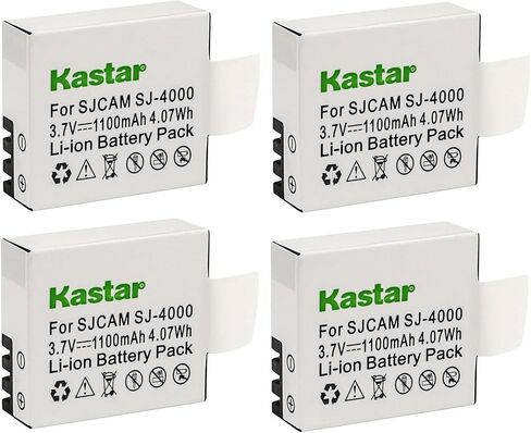 Kastar 2-Pack Battery Replacement for SJCAM M10, SJCAM Qumox BoomYours, SJCAM Qumox DX 288812, SJCAM Qumox DX 288813, SJCAM Qumox SupTig3, SJCAM SJ4000, SJCAM SJ5000, SJ5000 Plus, SJ500X Elite in Kuwait