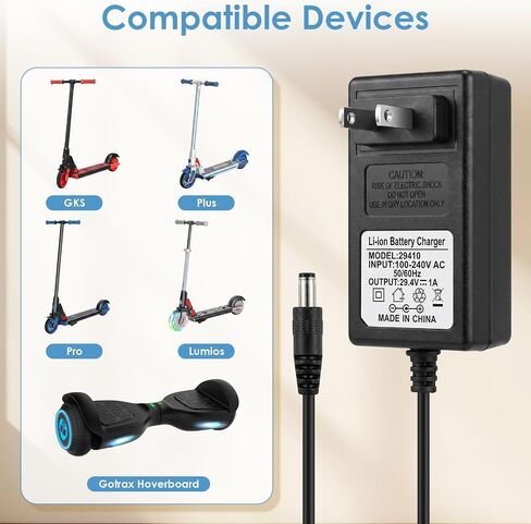 Charger Compatible with Gotrax Hoverboard and Go trax GKS Lumios/Plus/Pro in Kuwait