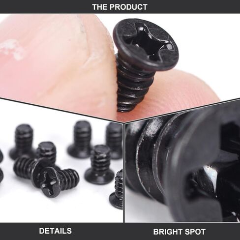 PRETYZOOM 100 Pcs Metal Hard Disk Screws for 3.5 Inch Hard Drive Hot Swap Tray with High Hardness, for Computer Case Mounting Indoor and Outdoor Use in Kuwait