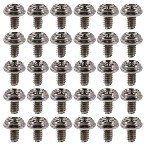 Kisangel 500pcs Hard Drive Mounting Screws, #6-32 X 1/4" Black Computer Screws for PC Case, HDD, SSD, Desktop Chassis Assembly and Repair in Kuwait
