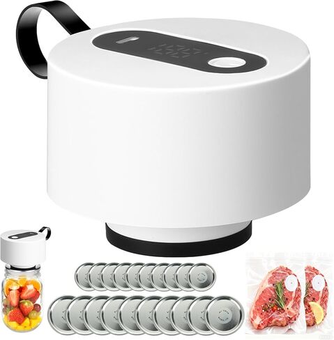 Electric Mason Jar Vacuum Sealer for Wide & Regular Mouth Jars in Kuwait