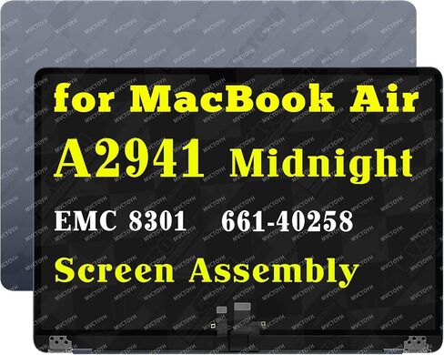 Replacement for MacBook Air M2 A2941 2023 LCD Assembly Midnight in Kuwait