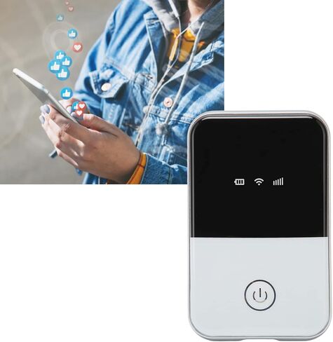 Semme Portable 4G LTE Mobile WiFi Hotspot for 10 Users with SIM Slot Battery Life for Laptops Tablets and Phones in Kuwait