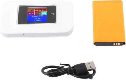 Semme Portable 4G LTE Mobile WiFi Hotspot with Color Display Supports 10 Users SIM Card Slot for Internet Access in Kuwait