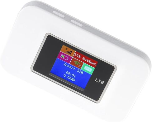 Semme Portable 4G LTE Mobile WiFi Hotspot with Color Display Supports 10 Users SIM Card Slot for Internet Access in Kuwait
