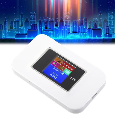 Semme Portable 4G LTE Mobile WiFi Hotspot with Color Display Supports 10 Users SIM Card Slot for Internet Access in Kuwait