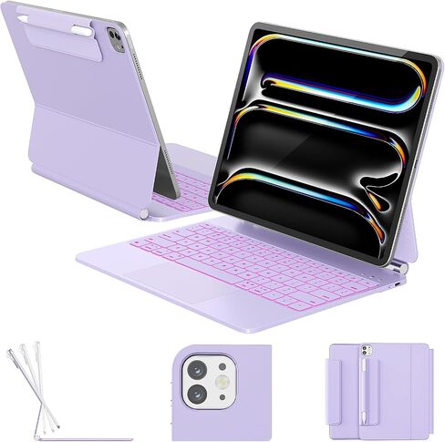 RAYMCRAFT Keyboard Case for iPad Pro 13'' (M5/M4), Magnetic Floating Stand in Kuwait