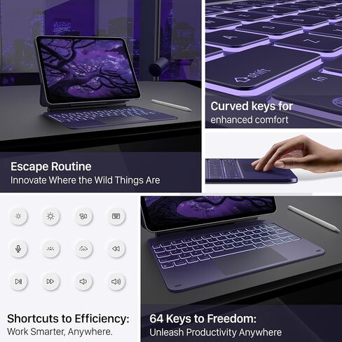typecase Edge Magic-Style Keyboard Case for iPad Air 11/Pro 11 Gen 1-4 in Kuwait