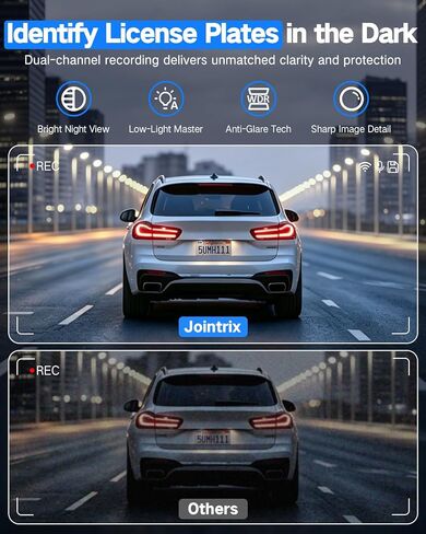 4K+2.5K Dual Dash Cam Front and Rear with 64GB Card in Kuwait