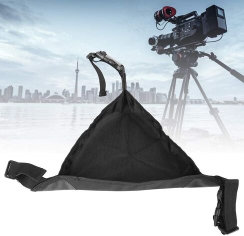 Tripod Stone Bag, Lightweight Portable Nylon Weight Bag, Camera Tripod with Buckles for Better Balancing, Ideal for Windy Environments in Kuwait