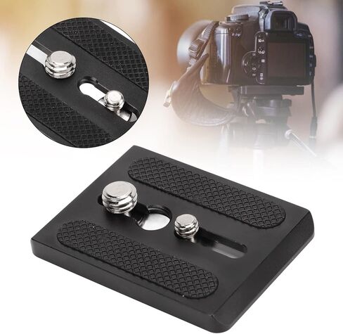 Jiawu Camera Tripod Arrow Storage Case Plate, Aluminum Alloy Tripod Head Plate Adapter for FSB 6T 8T DV2 DV8 DV10sb, 1/4in 3/8in Thread, CNC Machined in Kuwait