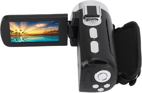 4K Video Camera Camcorder Professional Recording Cam Digital Video Recorder with LED Fill Light for Travelers in Kuwait