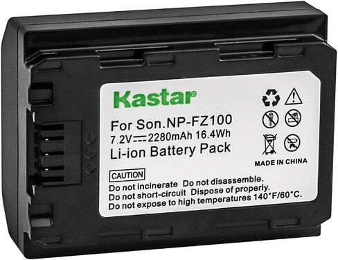 Kastar 2-Pack Battery Replacement for Sony Alpha 9 α9, Sony Alpha A9 / ILCE-9, Sony Alpha A 9, Sony Alpha 9R α9R, Alpha A 9R, Alpha A9S α9S, Alpha A9 II A9II α9 II Α9ii, Sony Alpha A6600 α6600 Cameras in Kuwait