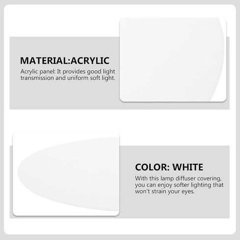 Acrylic Ceiling Lamp Diffuser Cover for Soft Uniform Light in Kuwait