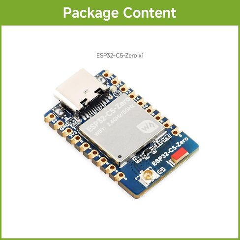 Waveshare ESP32-C5 Mini Development Board, Equipped with 32-bit RISC-V Processor, Integrated 2.4GHz/5GHz Dual-Band Wi-Fi 6 and BLE 5 in Kuwait