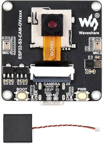 ESP32-S3-CAM-OV3660 Dev Board, Integrated DVP Camera Interface, SPI/QSPI Display Interface, Audio Input and Output Module, Support Image Capture&Recognition and AI Speech Interaction in Kuwait