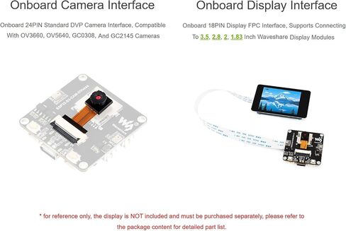 ESP32-S3-CAM-OV3660 Dev Board, Integrated DVP Camera Interface, SPI/QSPI Display Interface, Audio Input and Output Module, Support Image Capture&Recognition and AI Speech Interaction in Kuwait