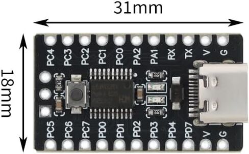 5pcs CH32V003F4P6 RISC-V Development Board Low Power MCU Module for IoT Projects in Kuwait