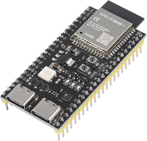 1PCS ESP32-S3 Development Board N16R8 MCU with Dual-Mode Wi-Fi Bluetooth Type-C ESP32-S3-WROOM-1, Compatible with Arduino IoT(Welded Pins) in Kuwait