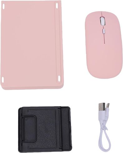 PUSOKEI Portable Foldable Keyboard and Mouse Combo, Pink in Kuwait