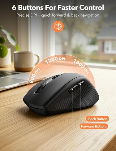 Wireless Keyboard and Mouse Combo, Full Size with Wrist Rest, Trueque KM71 in Kuwait