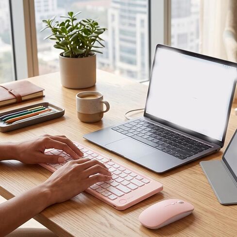 GOWENIC Foldable Bluetooth Keyboard and Mouse Set in Kuwait