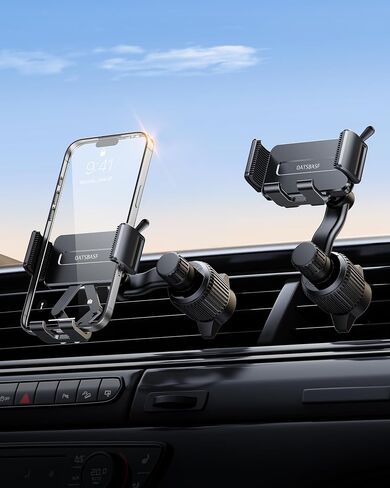360 Rotatable Car Vent Phone Mount [No Blocking Air Vent] Universal Clip Vehicle Cell Phone Holder Stand Hands Free, Fit for iPhone 17 Pro Max 16 Plus 15 14 13 12 Samsung Google All Phones in Kuwait