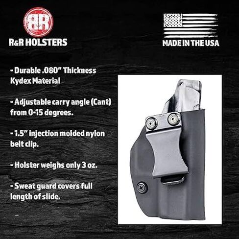 R&R Holsters Right Hand, Matte Black, IWB, for Kahr CW9 in Kuwait