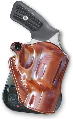 Masc Premium Leather OWB Paddle Holster Open Top Fits SP-101 2.25-inch, Right-Hand Draw, Brown #1497# in Kuwait