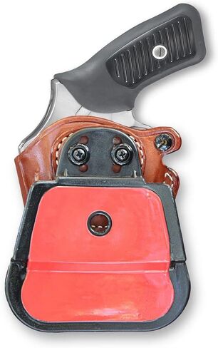 Masc Premium Leather OWB Paddle Holster Open Top Fits SP-101 2.25-inch, Right-Hand Draw, Brown #1497# in Kuwait