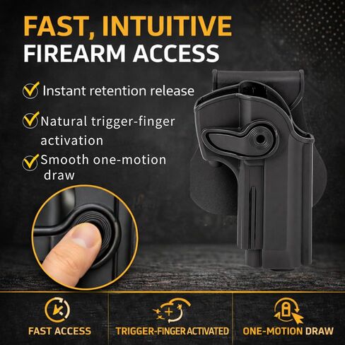 IMI Defense Level 2 Polymer Holster for Beretta 92FS, Right Hand in Kuwait