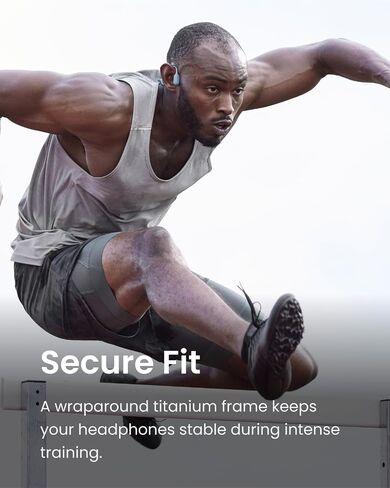 SHOKZ OpenRun Pro - Open-Ear Bluetooth Bone Conduction Sport Headphones - Sweat Resistant Wireless Earphones for Workouts and Running with Premium Deep Base - Built-in Mic (Renewed) in Kuwait