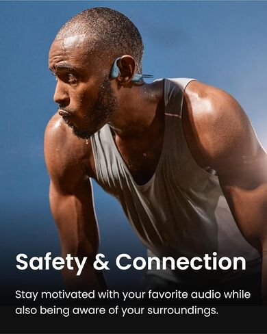 SHOKZ OpenRun Pro - Open-Ear Bluetooth Bone Conduction Sport Headphones - Sweat Resistant Wireless Earphones for Workouts and Running with Premium Deep Base - Built-in Mic (Renewed) in Kuwait