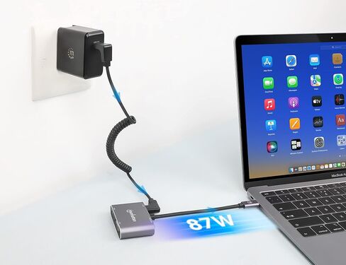 MANHATTAN USB-C to HDMI VGA Adapter 4-in-1 Docking Hub, 87W PD in Kuwait