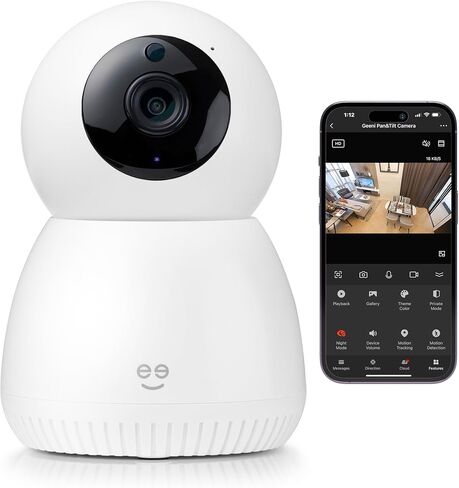 Geeni Scope Ultra 2K 360° Smart Indoor Camera, Auto-Tracking, 1440p HD in Kuwait