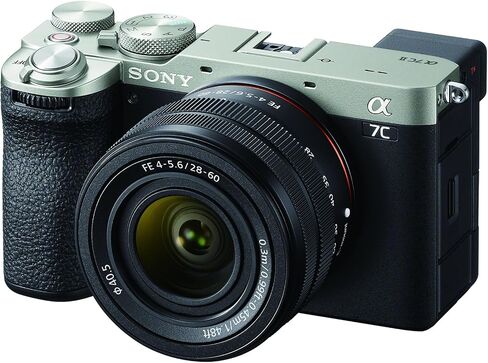 Sony Alpha 7C II Full-Frame Camera with 28-60mm Lens (Silver) Bundle with Pixel Advanced Accessories | Sony a7C II Lens Kit in Kuwait