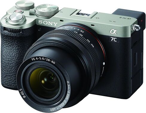 Sony Alpha 7C II Full-Frame Camera with 28-60mm Lens (Silver) Bundle with Pixel Advanced Accessories | Sony a7C II Lens Kit in Kuwait