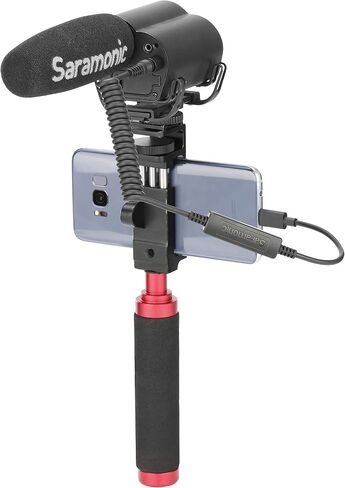 Saramonic UTC-C35 | Locking 3.5mm TRS Male to USB Type-C Output Cable with A/D Converter for iPhone 15, Android Mobile Devices, new iPad, Computers & More in Kuwait