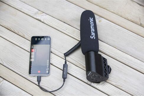 Saramonic UTC-C35 | Locking 3.5mm TRS Male to USB Type-C Output Cable with A/D Converter for iPhone 15, Android Mobile Devices, new iPad, Computers & More in Kuwait