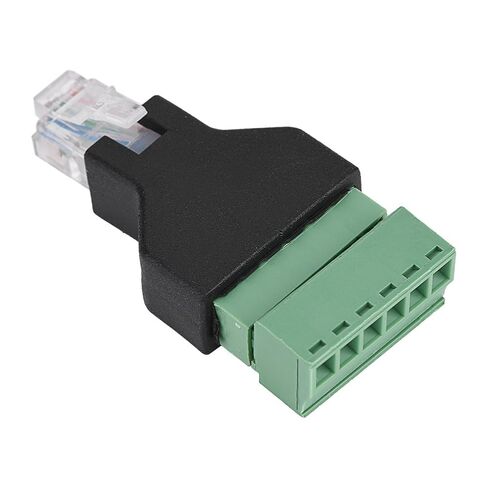 Ethernet RJ12 6P6C Male to Screw Terminal 6 Pin Splitter with Terminal Plug CCTV Adapter Connector in Kuwait
