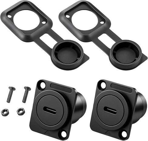 2PCS USB C Panel Mount Coupler Female to Female in Kuwait