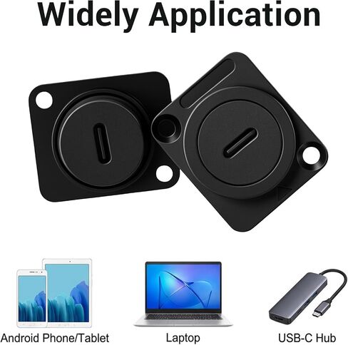 2PCS USB C Panel Mount Coupler Female to Female in Kuwait