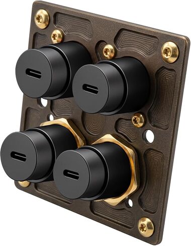 2PCS USB C Panel Mount Coupler Female to Female in Kuwait