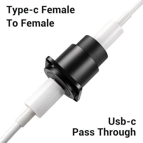2PCS USB C Panel Mount Coupler Female to Female in Kuwait