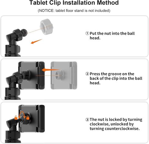 XXZU Stable Tablet Clip Tablet Floor Tripod in Kuwait