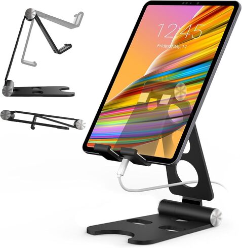 Kado Tablet Stand with Cord Holder Aluminum Alloy Foldable Phone Stand in Kuwait