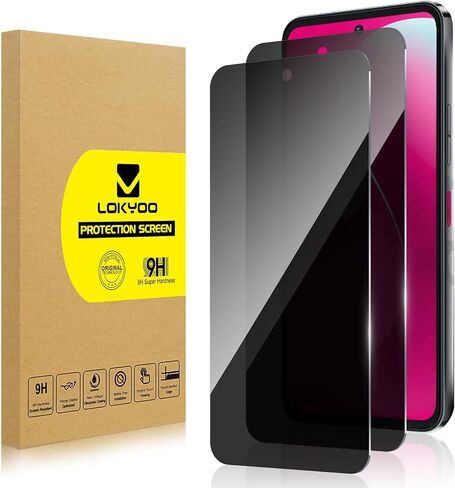 Lolyoo 2 Pack Privacy Screen Protector for T-mobile Revvl 8 Pro in Kuwait