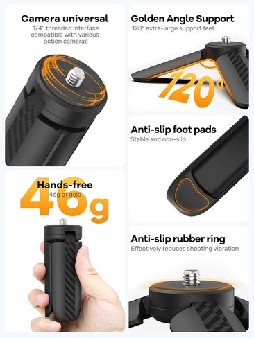 Tripod for DJI Osmo Pocket 4 / Pocket 3, Tabletop Tripod Stand Base, Stable Non-Slip Camera Stand, Portable Pocket Camera Accessories in Kuwait